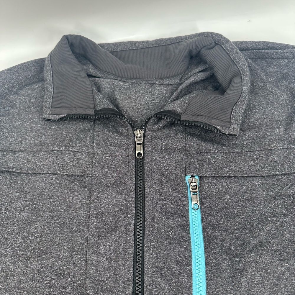 Lululemon Mens Post Gravity Jacket Heathered Black Thumbholes Athletic Size XL? - Picture 6 of 13